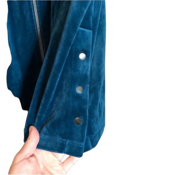 3 for $30! Chico’s velour zipper sweater. - Picture 8 of 9